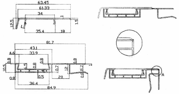 The drawing produced casing